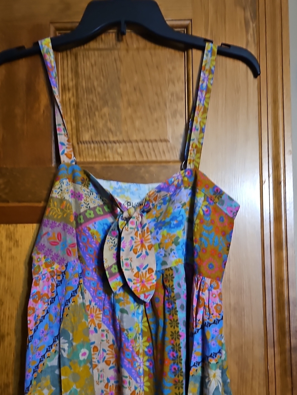 Natural Life Folk Flower Pathwork Mini Dress-NWT - Picture 5 of 11